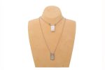 Collana Scapolare con doppia placchetta raffigurante la Madonna del Carmelo e Gesù in Argento 925 - immagine 2