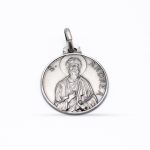 Ciondolo medaglia Sant'Andrea in argento 925