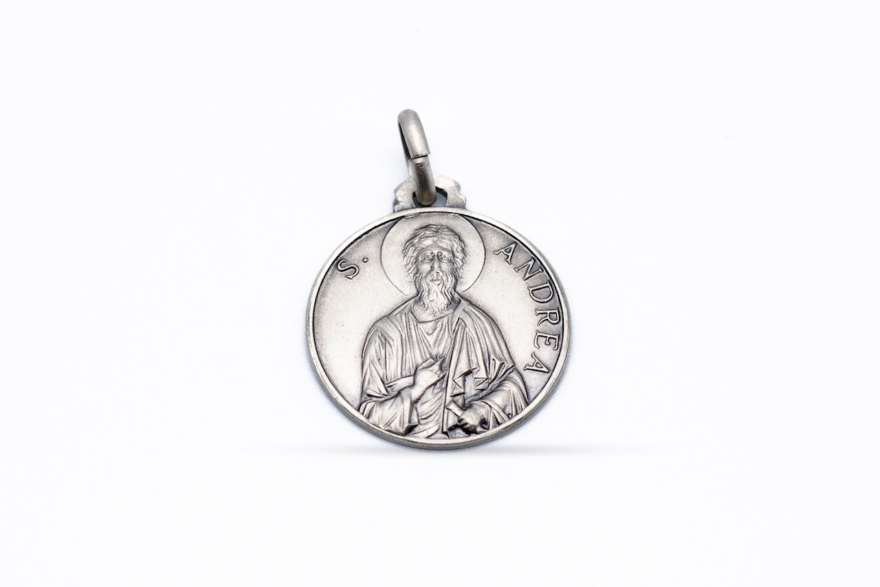 san_andrea Ciondolo medaglia Sant'Andrea in argento 925 - immagine 1
