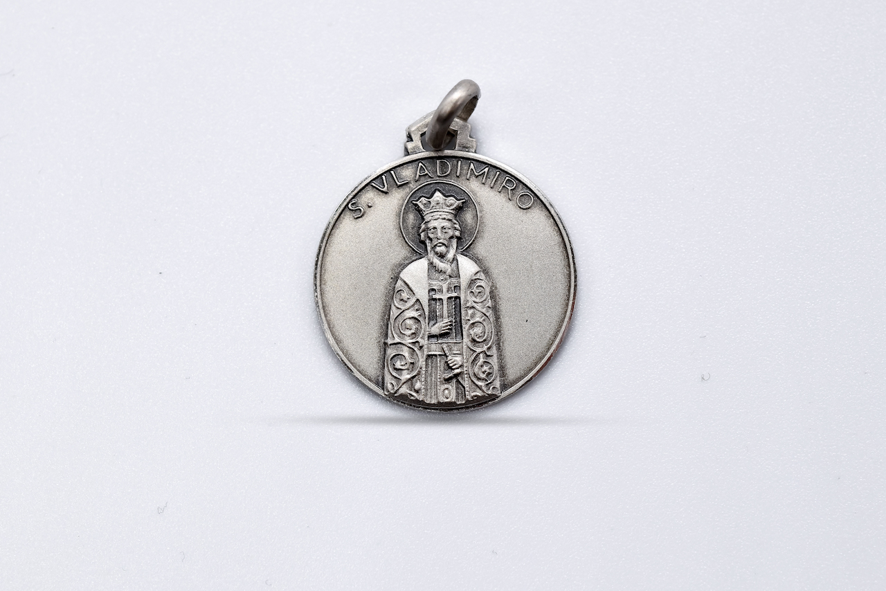 san_vladimiro Ciondolo medaglia San Vladimiro in argento 925 - immagine 1