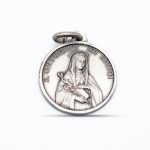 Ciondolo medaglia Santa Caterina Da Siena in Argento 925