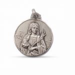Ciondolo Medaglia Santa Lucia in Argento 925
