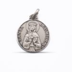 Ciondolo Medaglia Santa Ludmilla in Argento 925