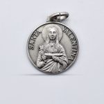 Ciondolo Medaglia Santa Valentina in Argento 925