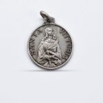Ciondolo Medaglia Santa Vittoria in Argento 925