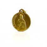 Ciondolo Medaglia Sant'Alessio in Oro 18kt
