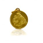 Ciondolo Medaglia Sant'Antonio in Oro 18kt