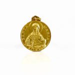 Ciondolo Medaglia Santa Daria in oro 18kt