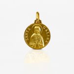 Ciondolo Medaglia Santa Galina in oro 18kt
