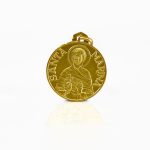 Ciondolo Medaglia Santa Marina in oro 18kt