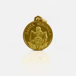 Ciondolo Medaglia Santa Veronica in Oro 18kt