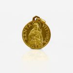 Ciondolo Medaglia Santa Vittoria in oro 18kt