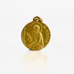 Ciondolo Medaglia Santa Xenia in oro 18kt