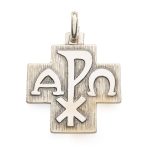 Croce della Pace con scritta Vaticano in Argento 925