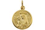Medaglia Doppia con la Croce della Pace e Mater Ecclesiae in Oro Giallo 18 kt