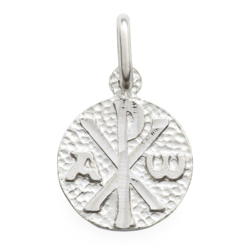 Medaglia della Pace con immagine Mater Ecclesiae in oro bianco 18kt