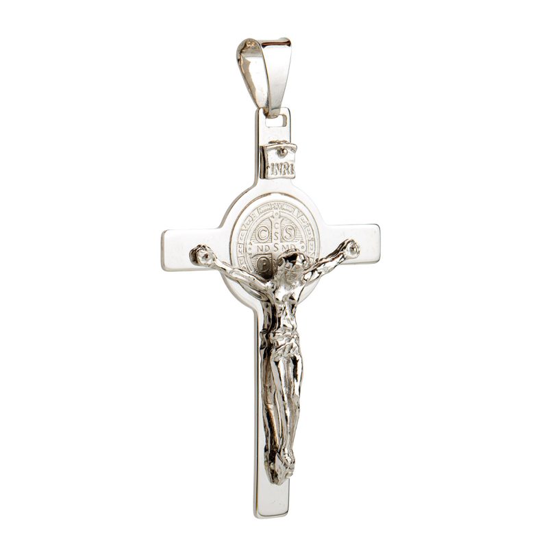 Croce San Benedetto in Argento 925