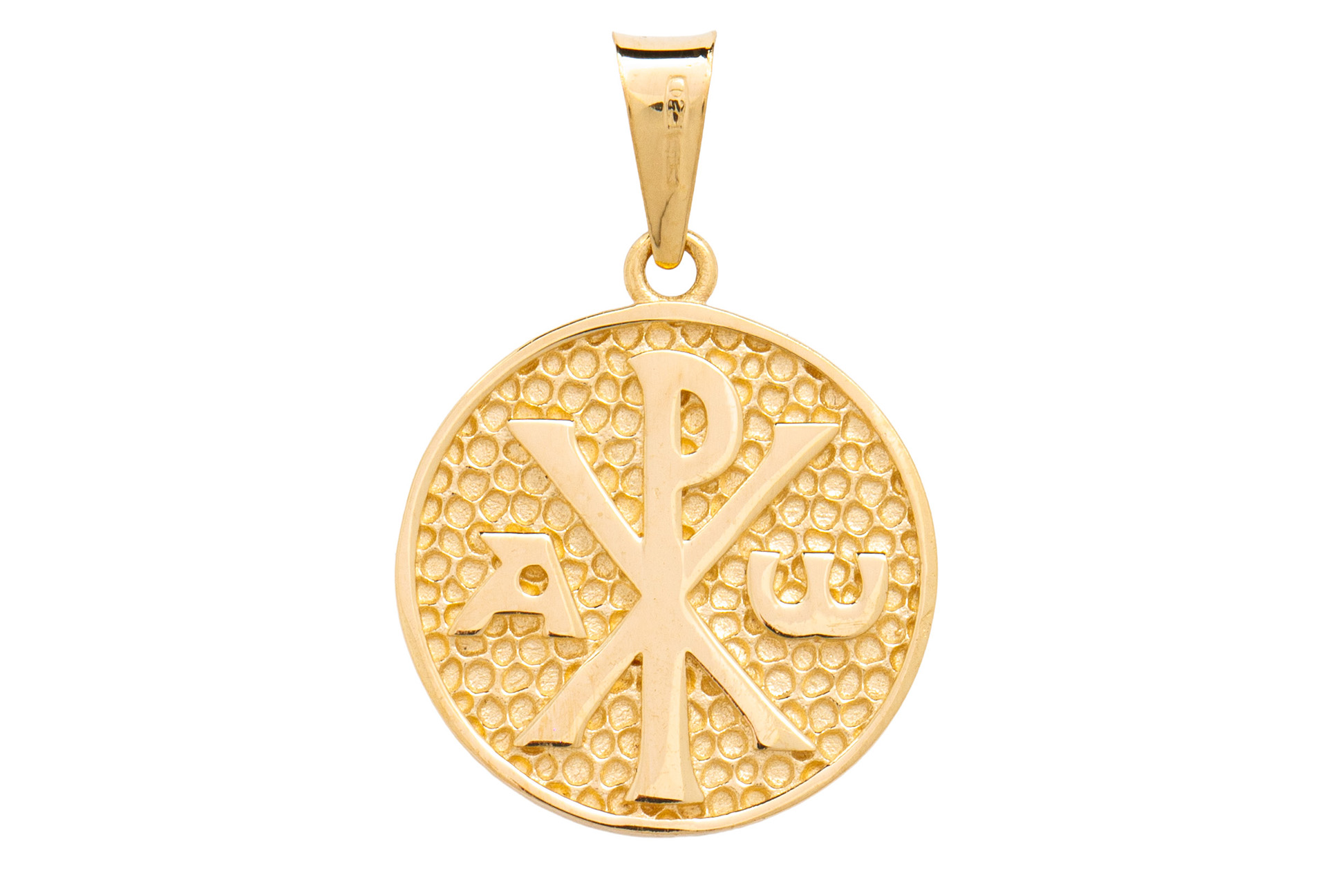 _MG_1014 Medaglia della Pace con immagine Mater Ecclesiae in oro bianco e giallo 18kt