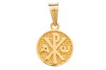 Medaglia della Pace con immagine Mater Ecclesiae in oro bianco e giallo 18kt
