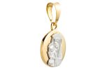Medaglia della Pace con immagine Mater Ecclesiae in oro bianco e giallo 18kt