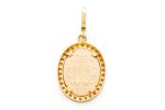 Medaglia Miracolosa in Oro 18 kt e Cristalli
