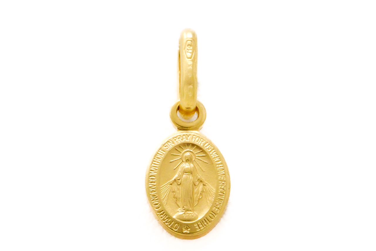 P1115639 Medaglia Miracolosa in Oro 18 kt - immagine 1