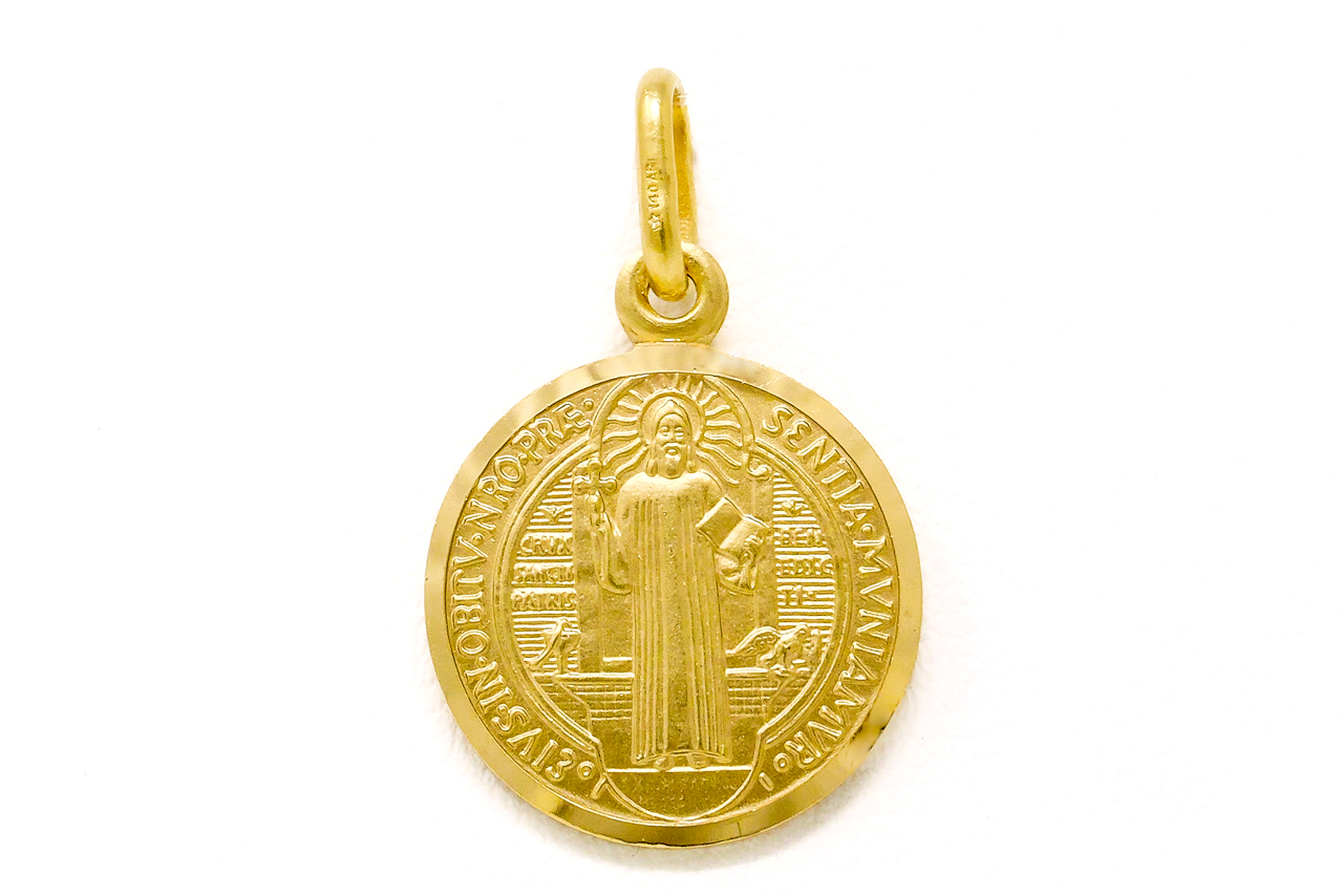 Medaglia San Benedetto in Oro 18 kt giallo