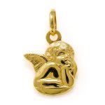 Ciondolo Angelo Custode in Oro 18 kt giallo