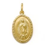 Medaglia Nostra Signora di Guadalupe in Oro 18 kt giallo