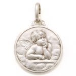 Medaglia Angelo Custode in Argento 925