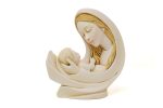 Statua Madonna con Bambino in polvere di marmo