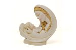 Statua Madonna con Bambino in polvere di marmo - immagine 2