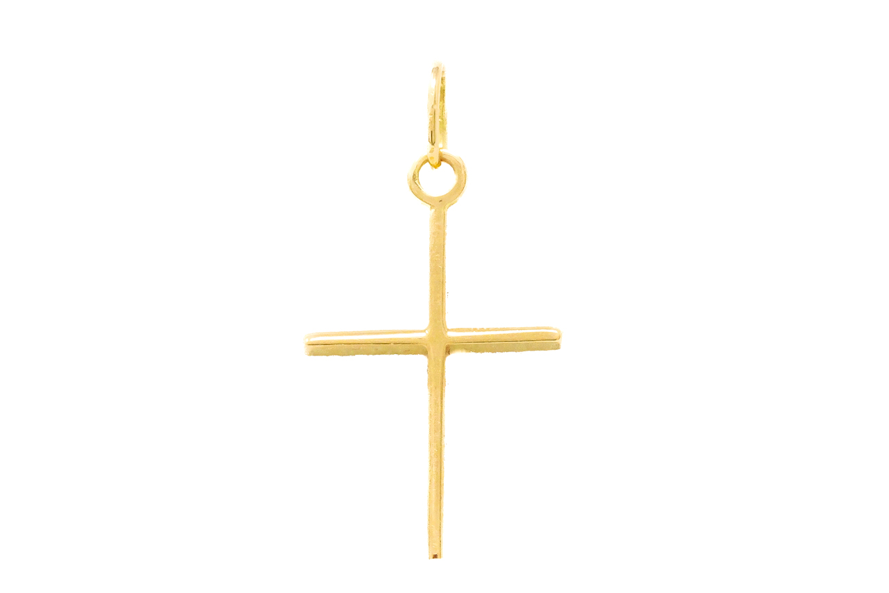 P1127047 Croce in Oro 18 kt giallo - immagine 1