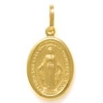 Medaglia Miracolosa in Oro 18 kt Giallo