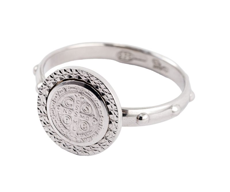 Anello Rosario con la Medaglia di San Benedetto
