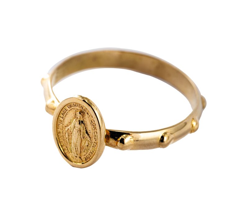 Anello Rosario con la Medaglia Miracolosa