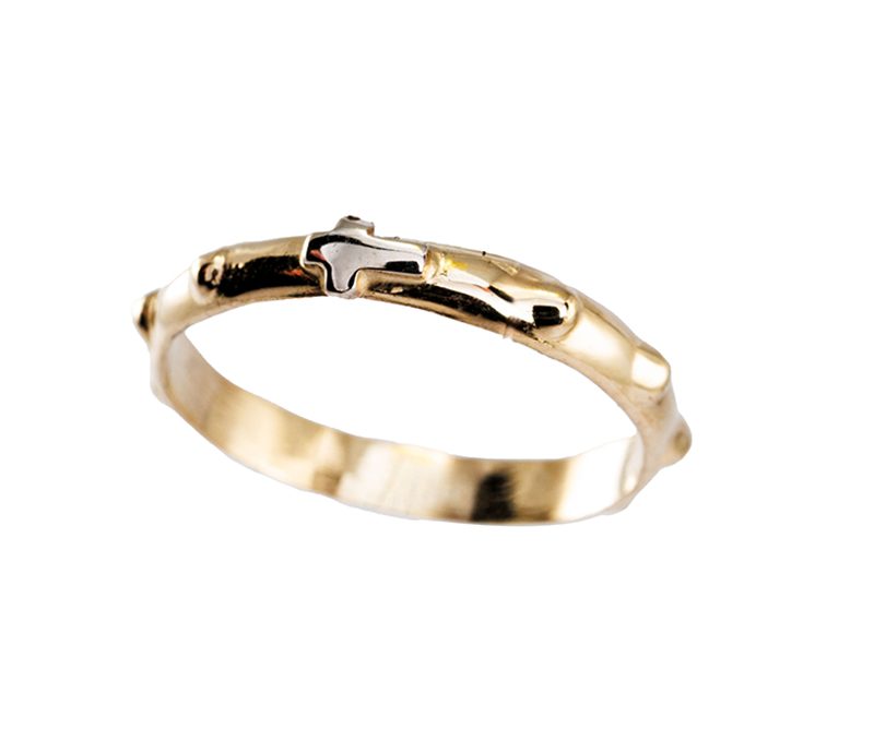 Anello Rosario classico oro giallo
