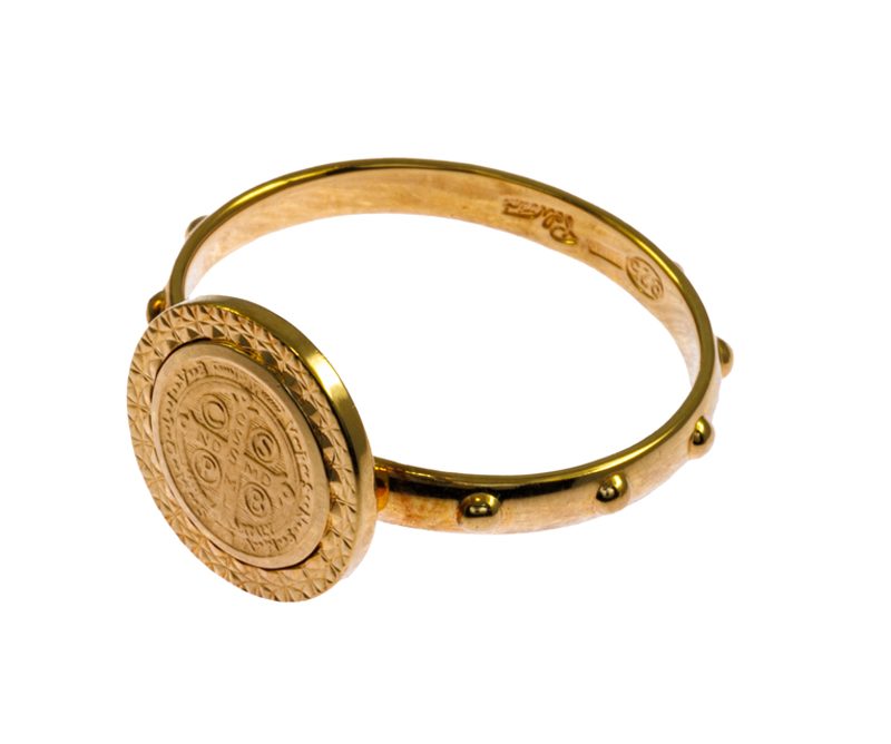 Anello Rosario con la Medaglia di San Benedetto