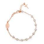 Bracciale decina con zirconi e medaglia Miracolosa