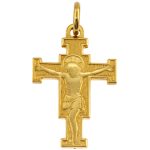 Croce di San Damiano in oro 18kt giallo
