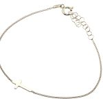Bracciale con Croce Laterale in Argento 925