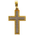 Croce senza corpo bicolore finitura satinata