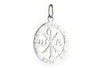 Medaglia con la Croce della Pace in oro 18kt bianco