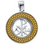 Medaglia con la Croce della Pace bicolore in argento 925