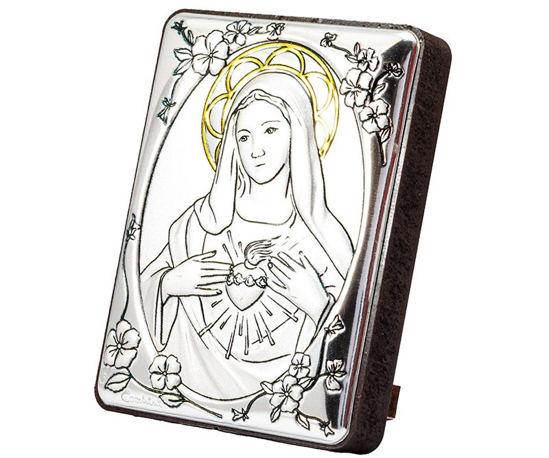 Quadro Sacro Cuore di Maria bilaminato