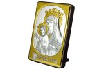 Quadro Mater Ecclesiae bilaminato in Argento dorato
