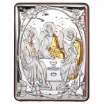 Quadro Santissima Trinità bilaminato argento