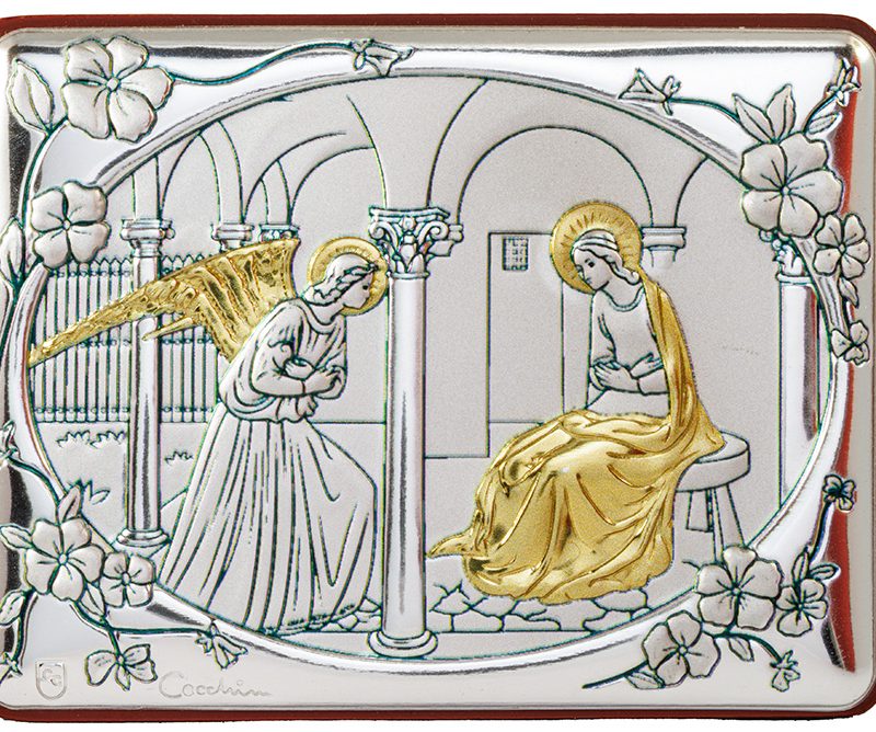 Quadro l'Annunciazione bilaminato Argento