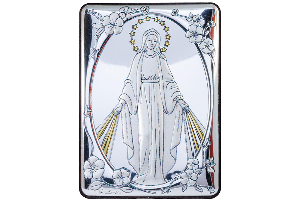_MG_6190 Quadro Madonna Miracolosa bilaminato argento