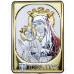 Quadro Mater Ecclesiae bilaminato in Argento dorato